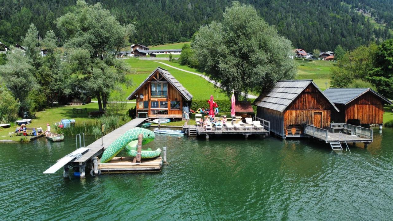 Erdhaeuser Und Apartments Mit Seeblick Und Alleinlage Weissensee Luaran gambar